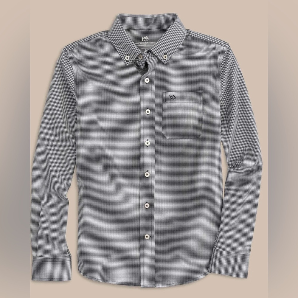 Southern Tide Intercoastal mii gingham button down- Size 6-7